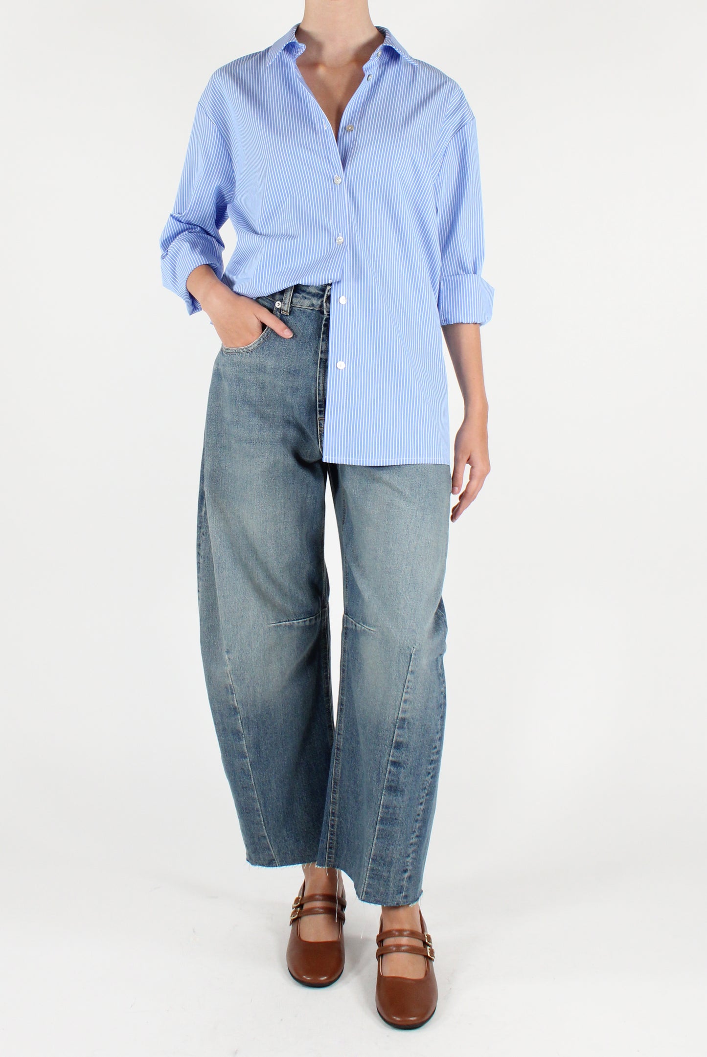Camicia a Righe in Cotone