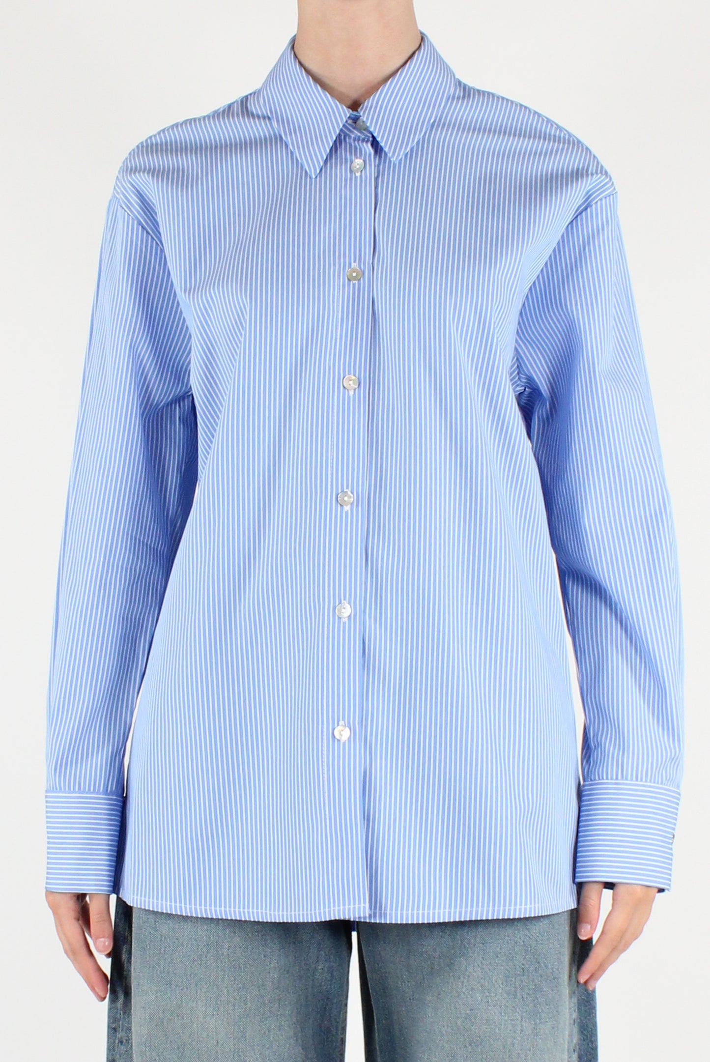 Camicia a Righe in Cotone