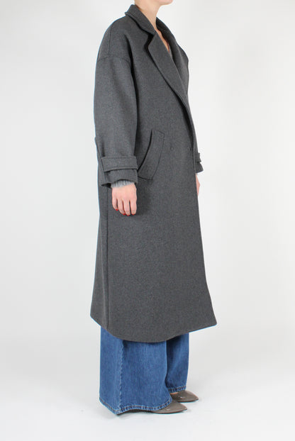 Double Breasted Overcoat in Wool Blend