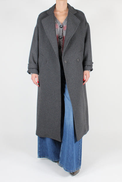 Double Breasted Overcoat in Wool Blend