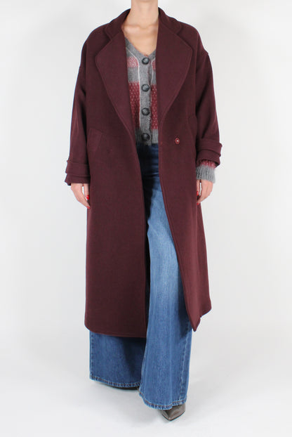 Double Breasted Overcoat in Wool Blend