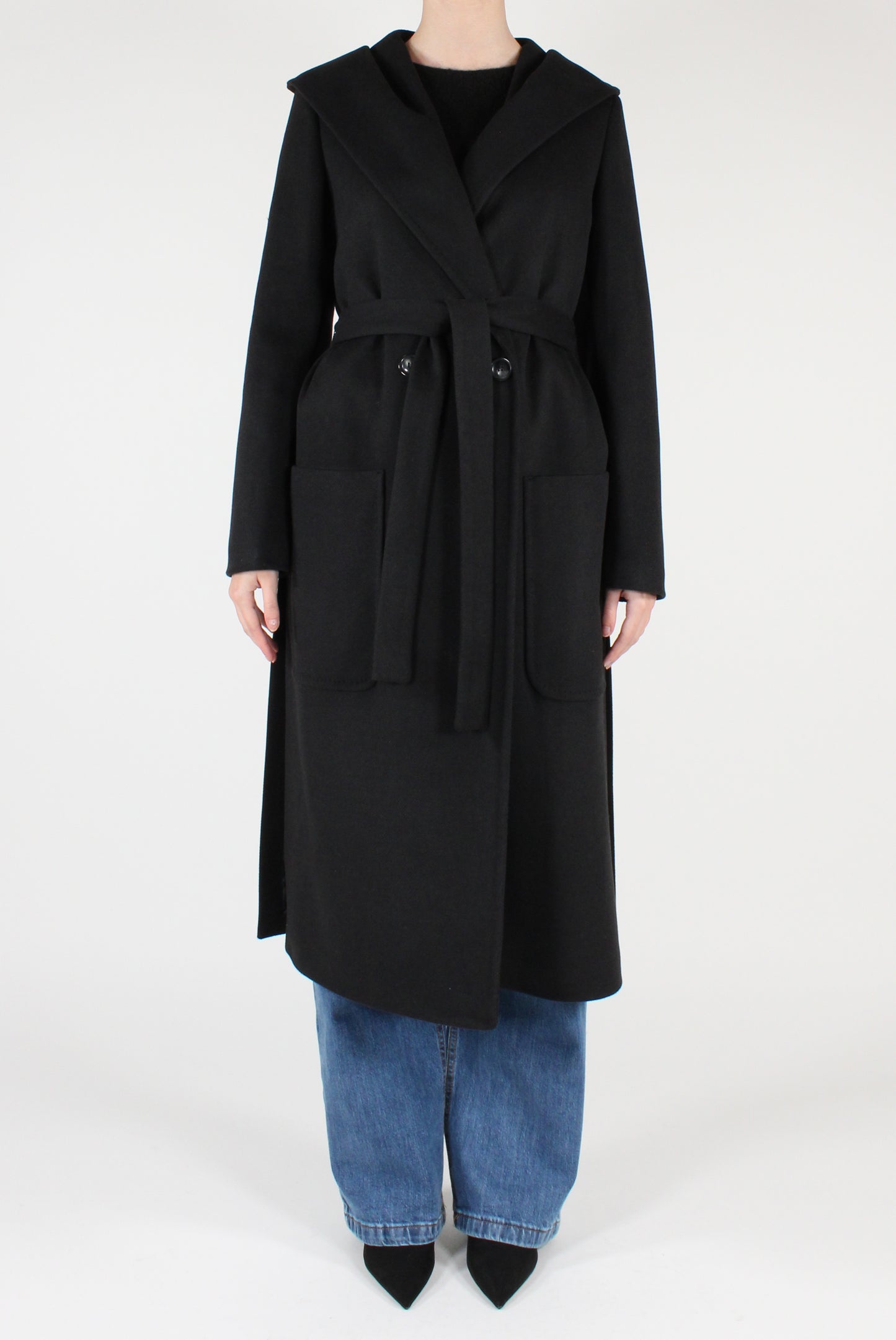 Cappotto Doppiopetto con Cappuccio