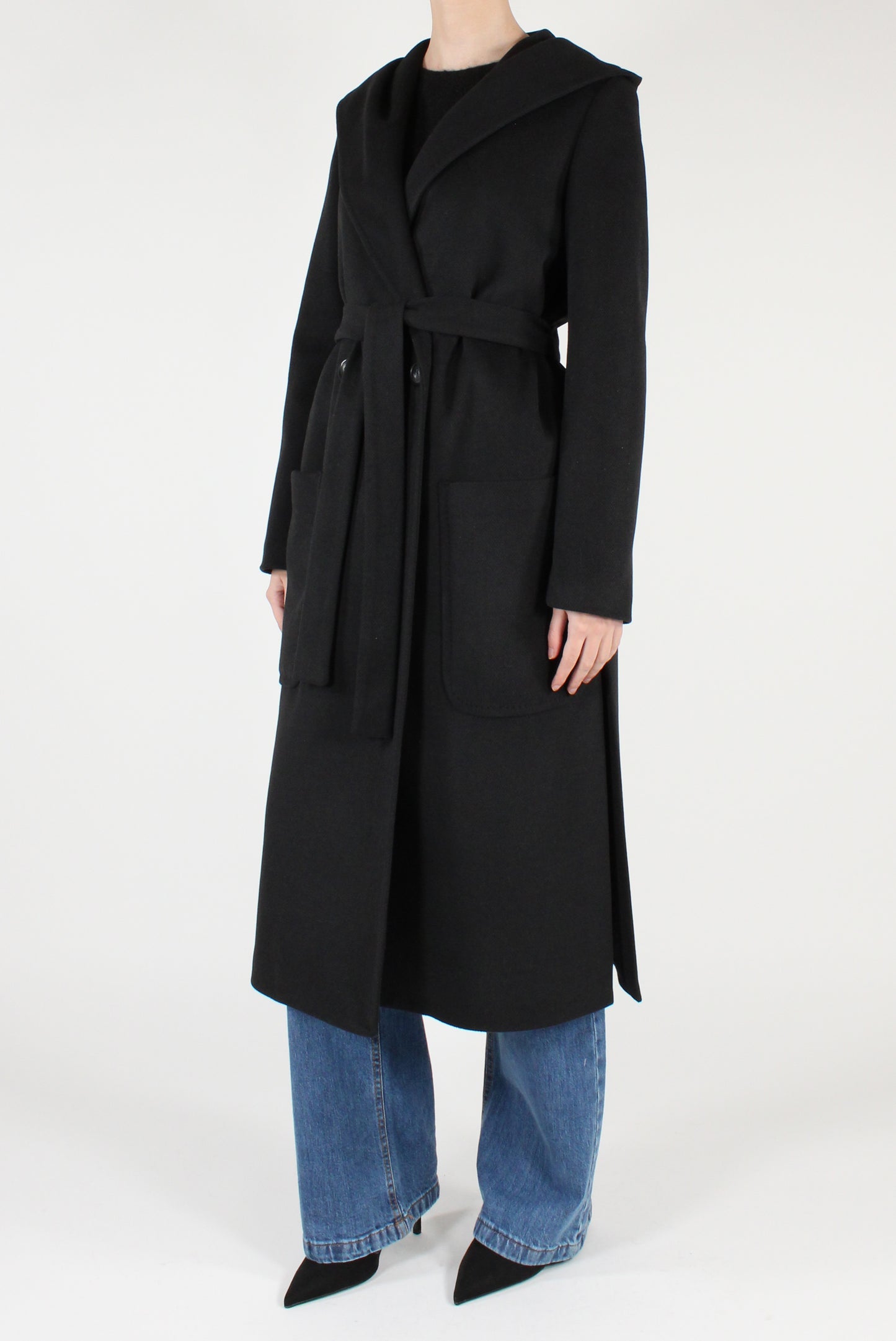 Cappotto Doppiopetto con Cappuccio