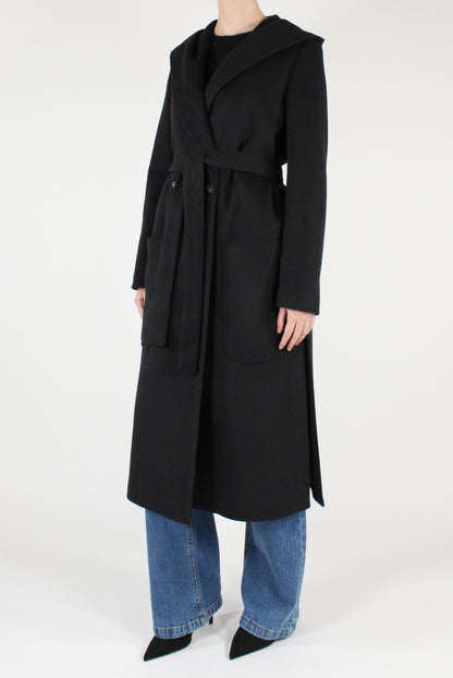 Cappotto Doppiopetto con Cappuccio