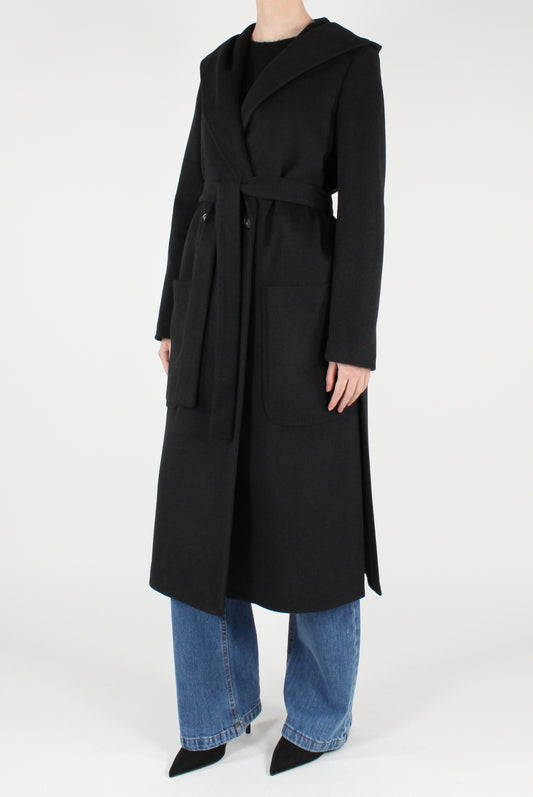 Cappotto Doppiopetto con Cappuccio