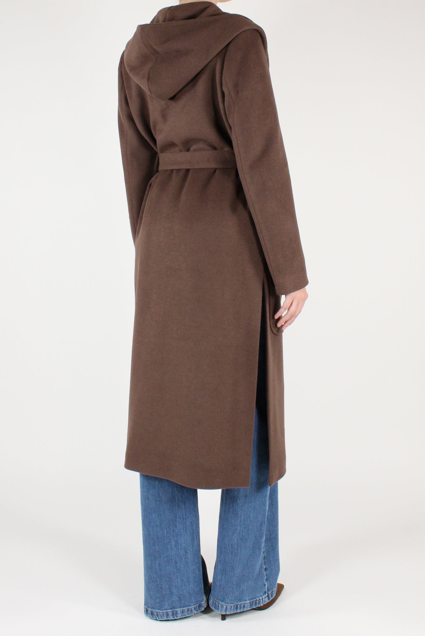 Cappotto Doppiopetto con Cappuccio