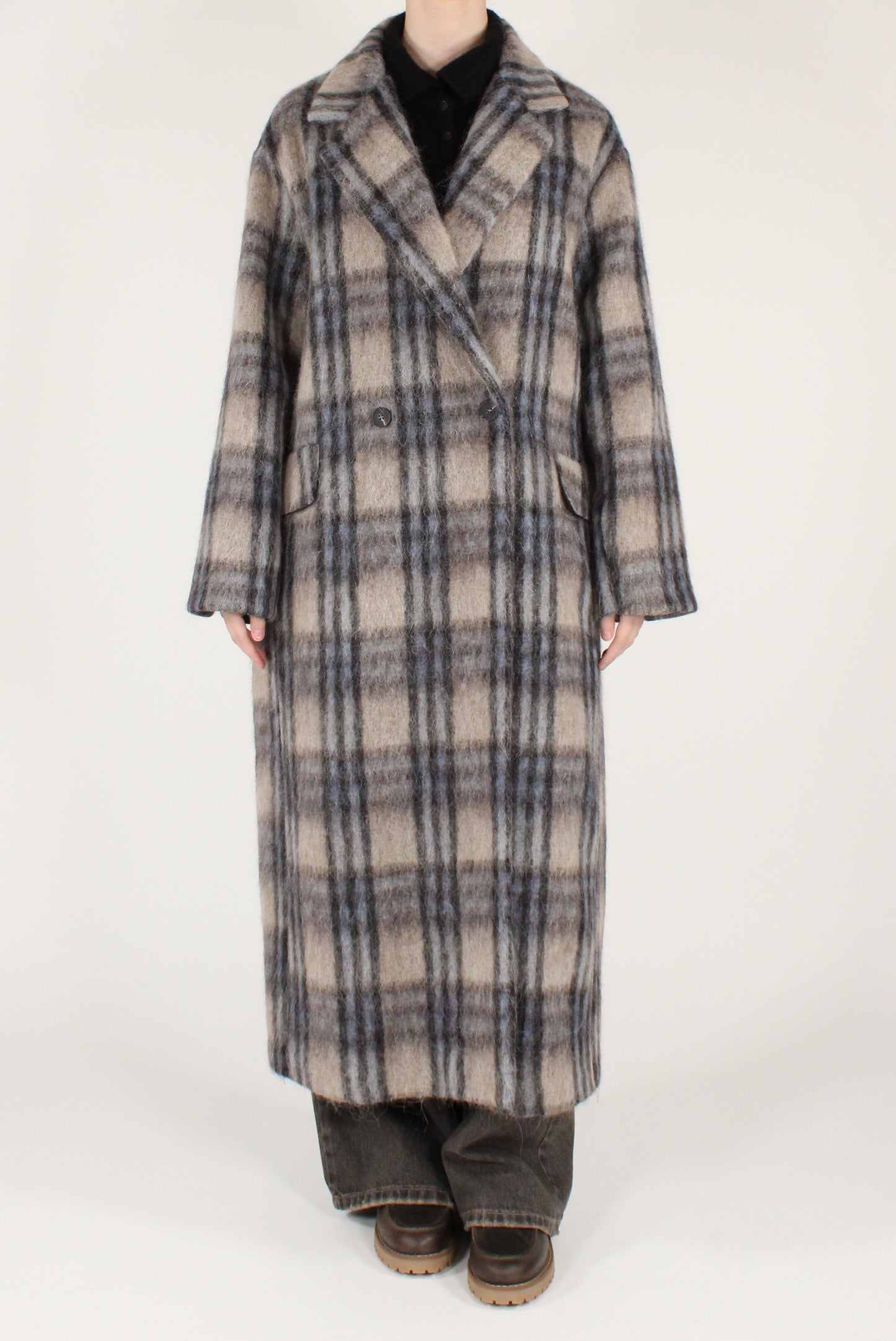 Cappotto Lungo Fantasia Tartan