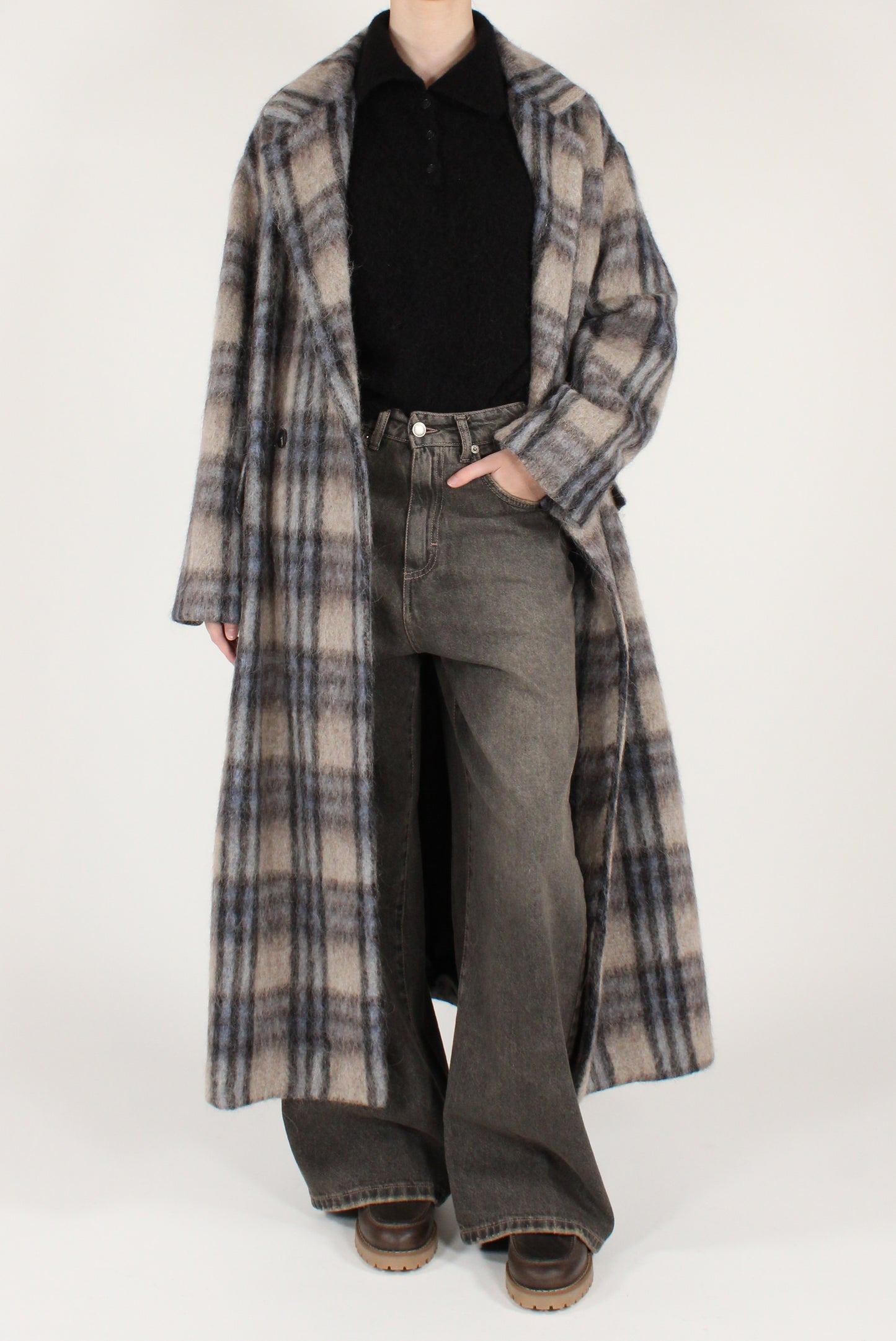 Cappotto Lungo Fantasia Tartan