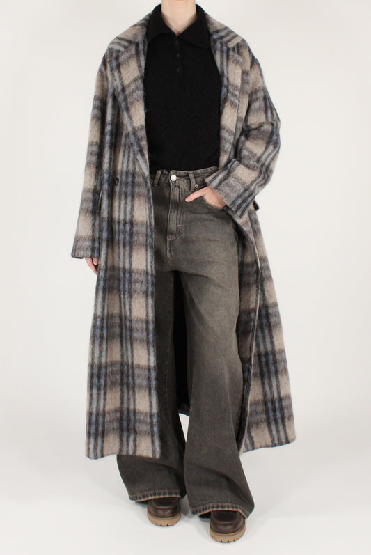 Cappotto Lungo Fantasia Tartan