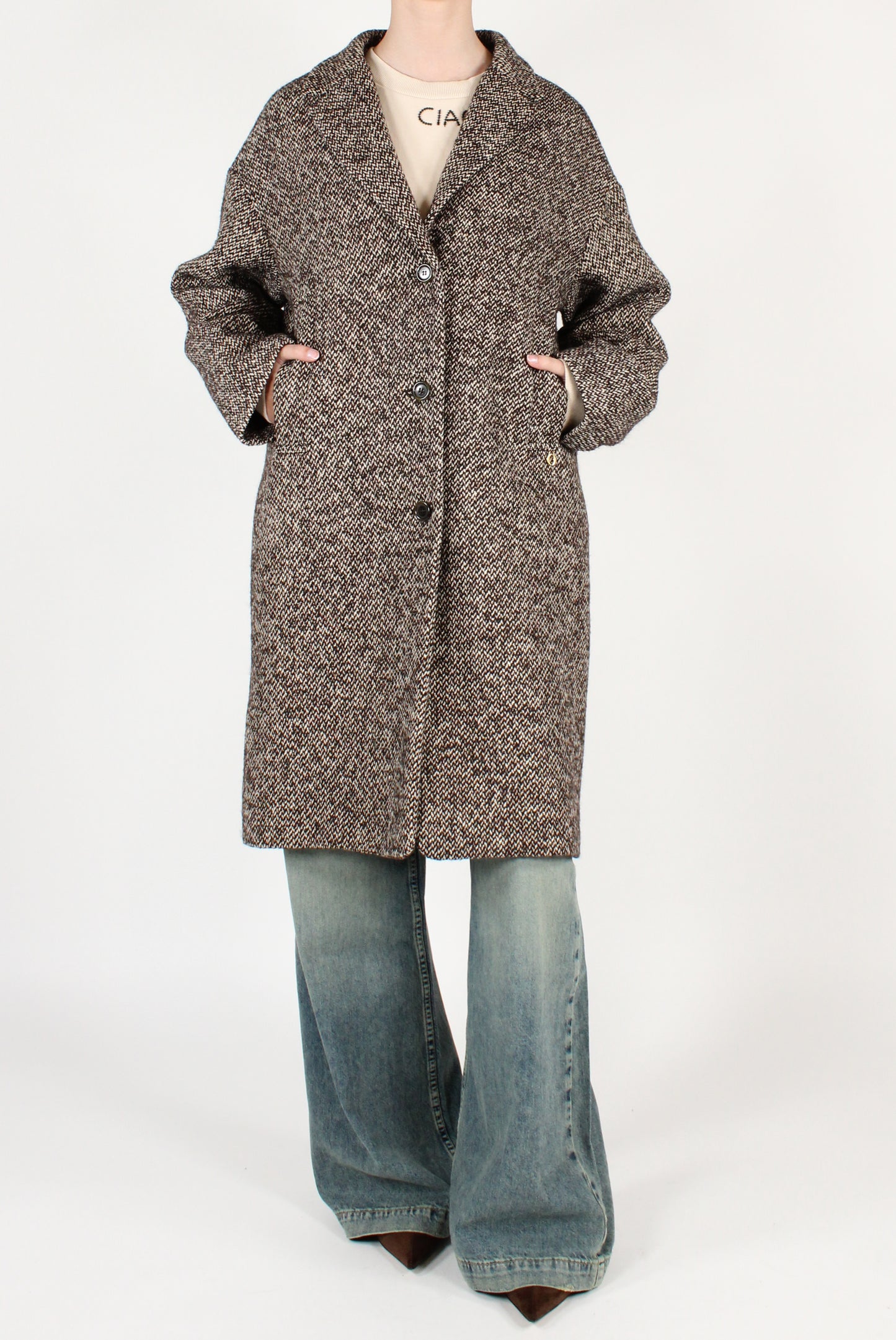 Cappotto Midi Mélange