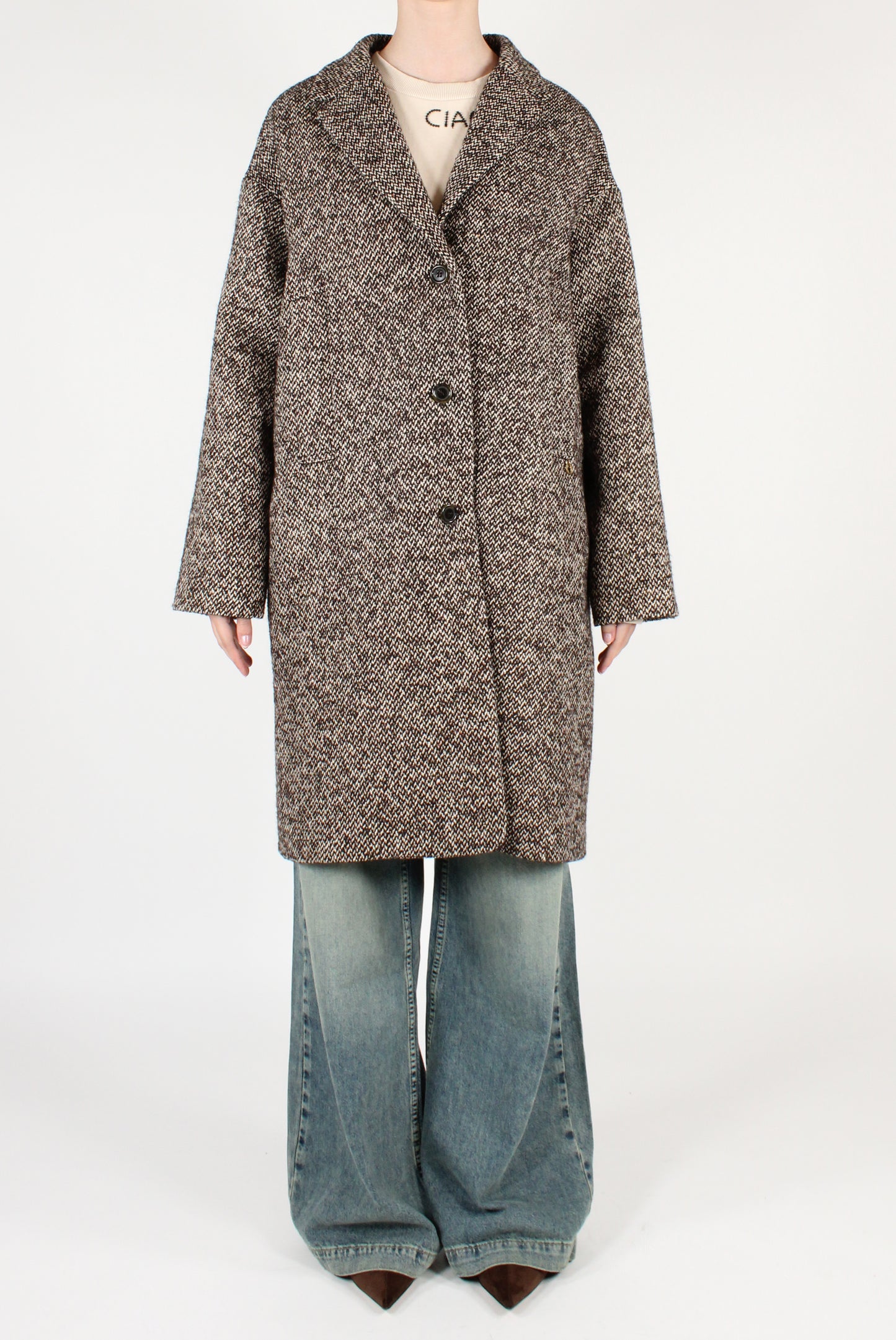 Cappotto Midi Mélange