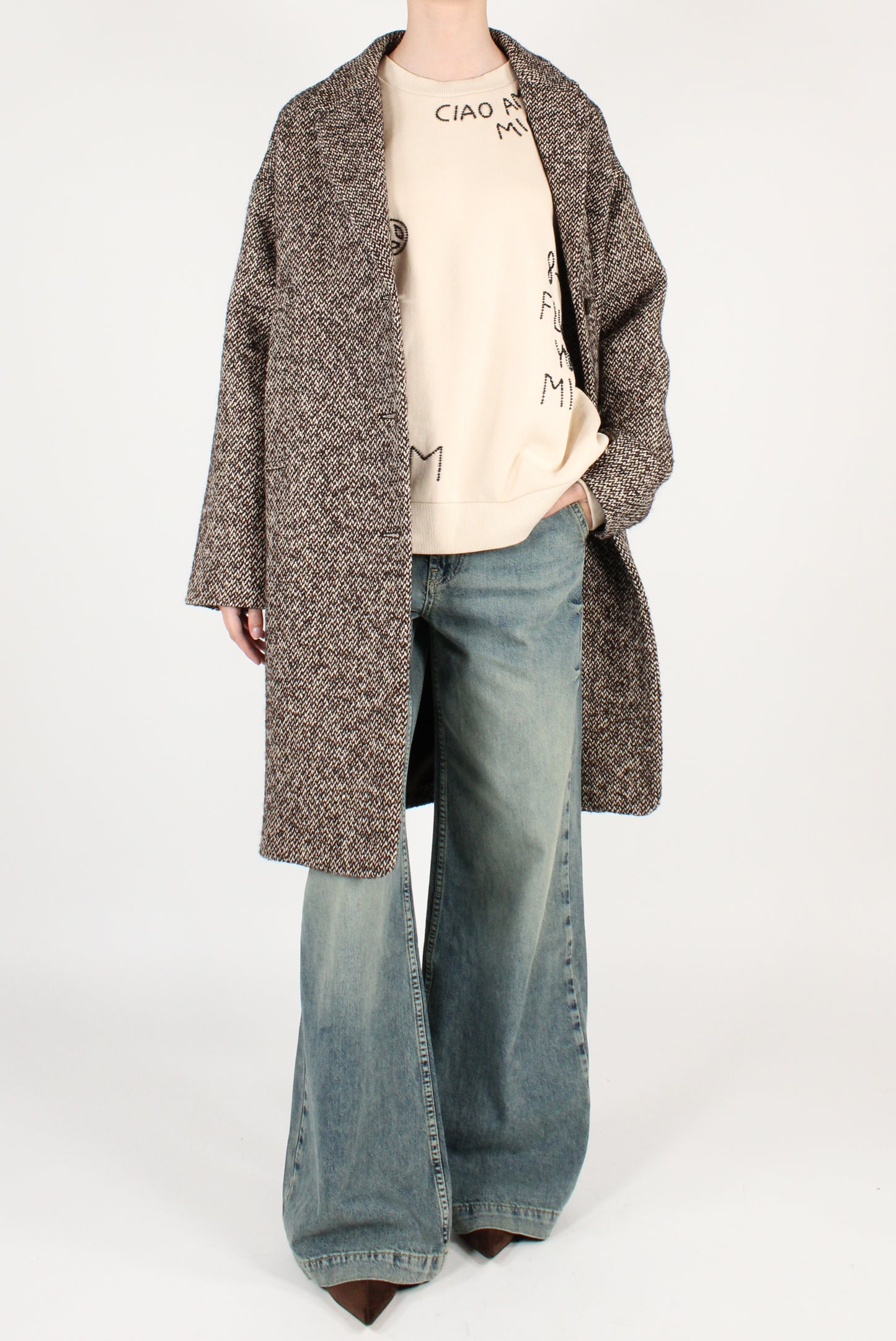 Cappotto Midi Mélange