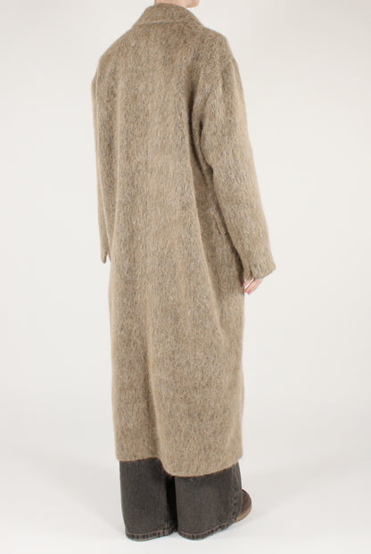 Cappotto Lungo Doppiopetto Misto Lana