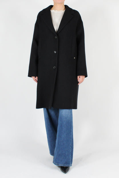 Wool Blend Midi Coat