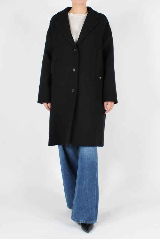 Wool Blend Midi Coat