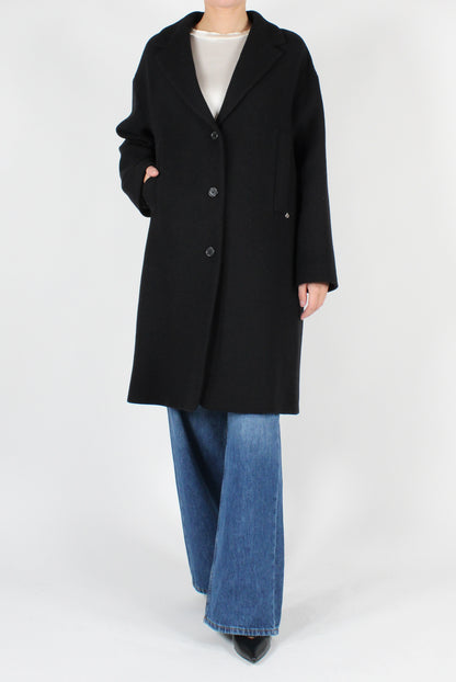 Wool Blend Midi Coat