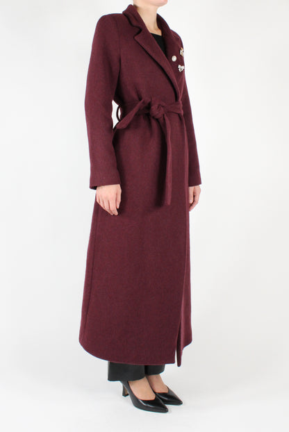 Long Robe Coat with Pins