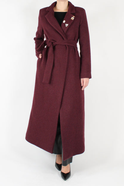 Long Robe Coat with Pins