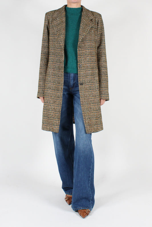 Cappotto Monopetto in Tartan