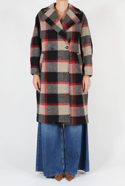 Double Breasted Tartan Coat