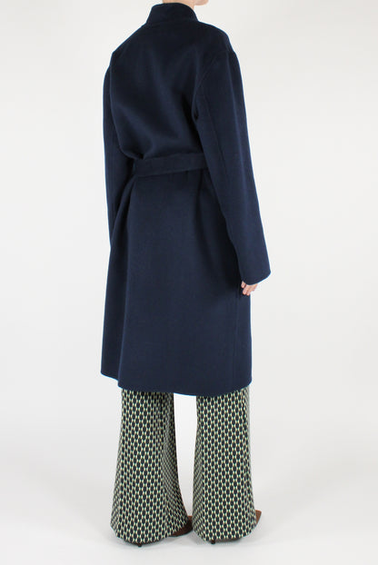 Cappotto in Misto Lana con Cintura