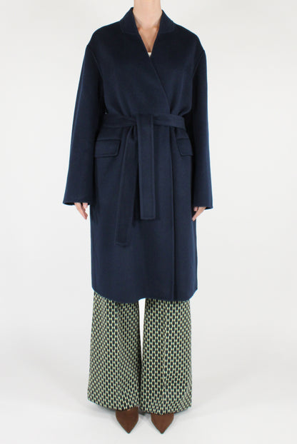 Cappotto in Misto Lana con Cintura