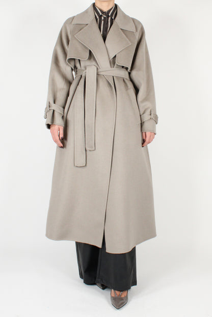 Long Coat with Wide Lapels