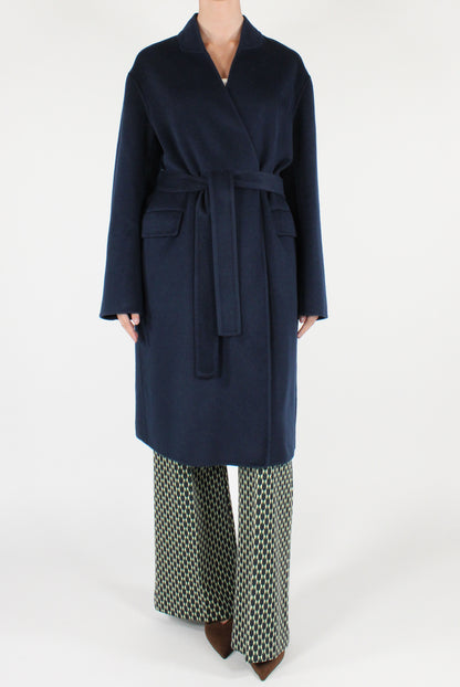 Cappotto in Misto Lana con Cintura