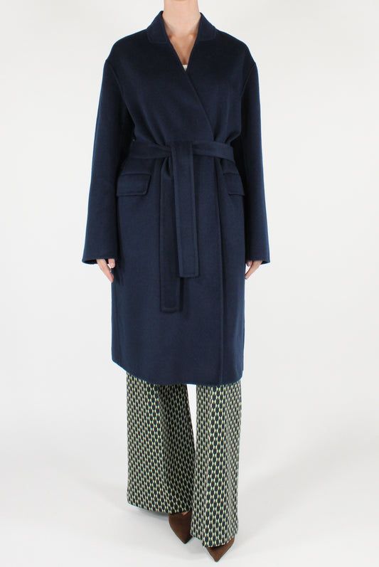 Cappotto in Misto Lana con Cintura