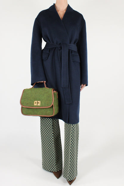 Cappotto in Misto Lana con Cintura