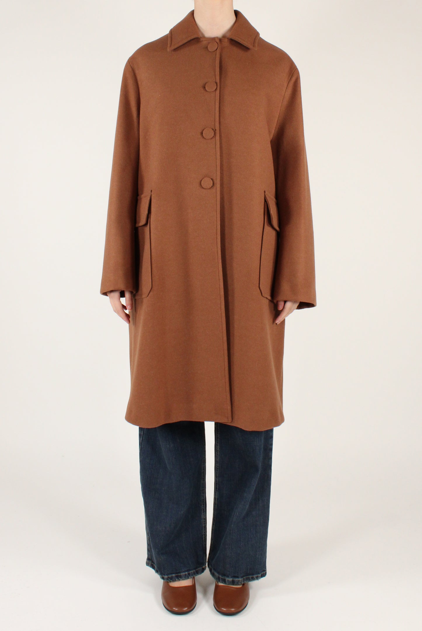 Cappotto Monopetto con Tasche