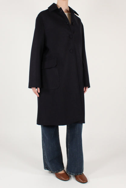 Cappotto Monopetto con Tasche