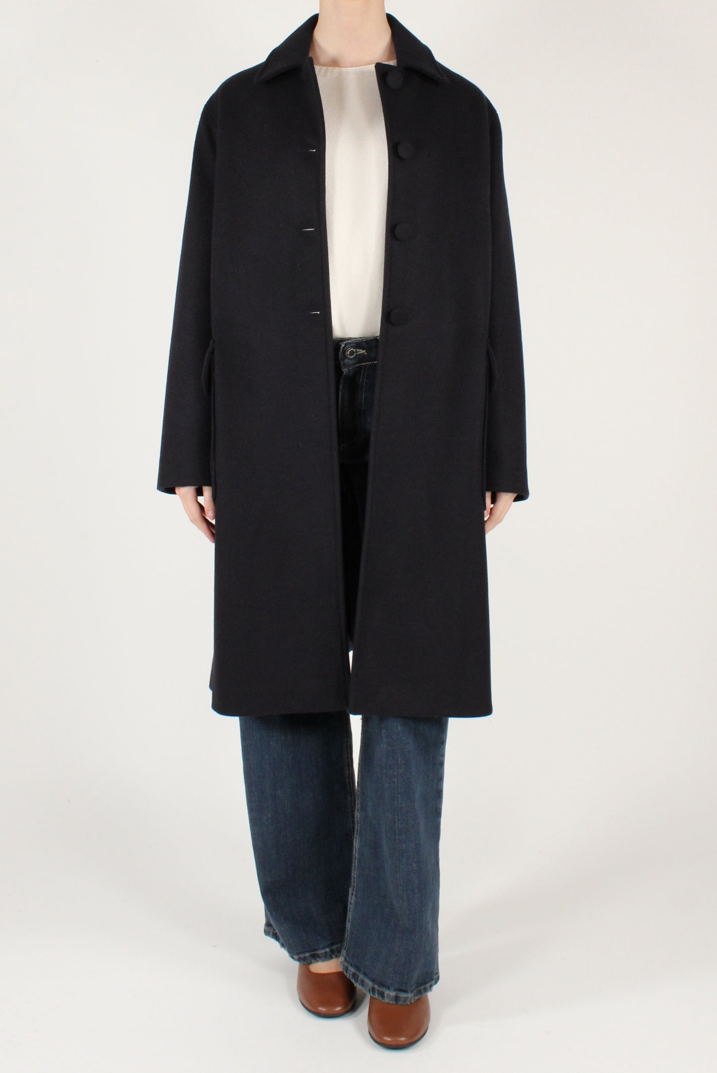 Cappotto Monopetto con Tasche