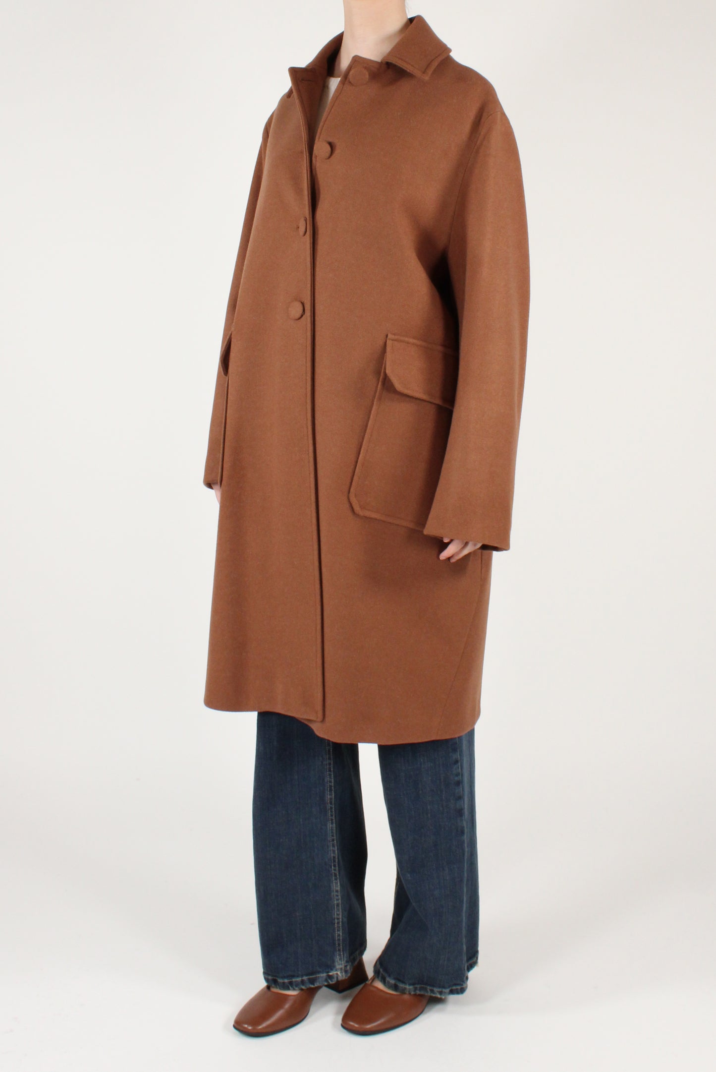 Cappotto Monopetto con Tasche