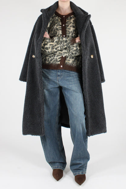 Double-breasted Teddy Coat
