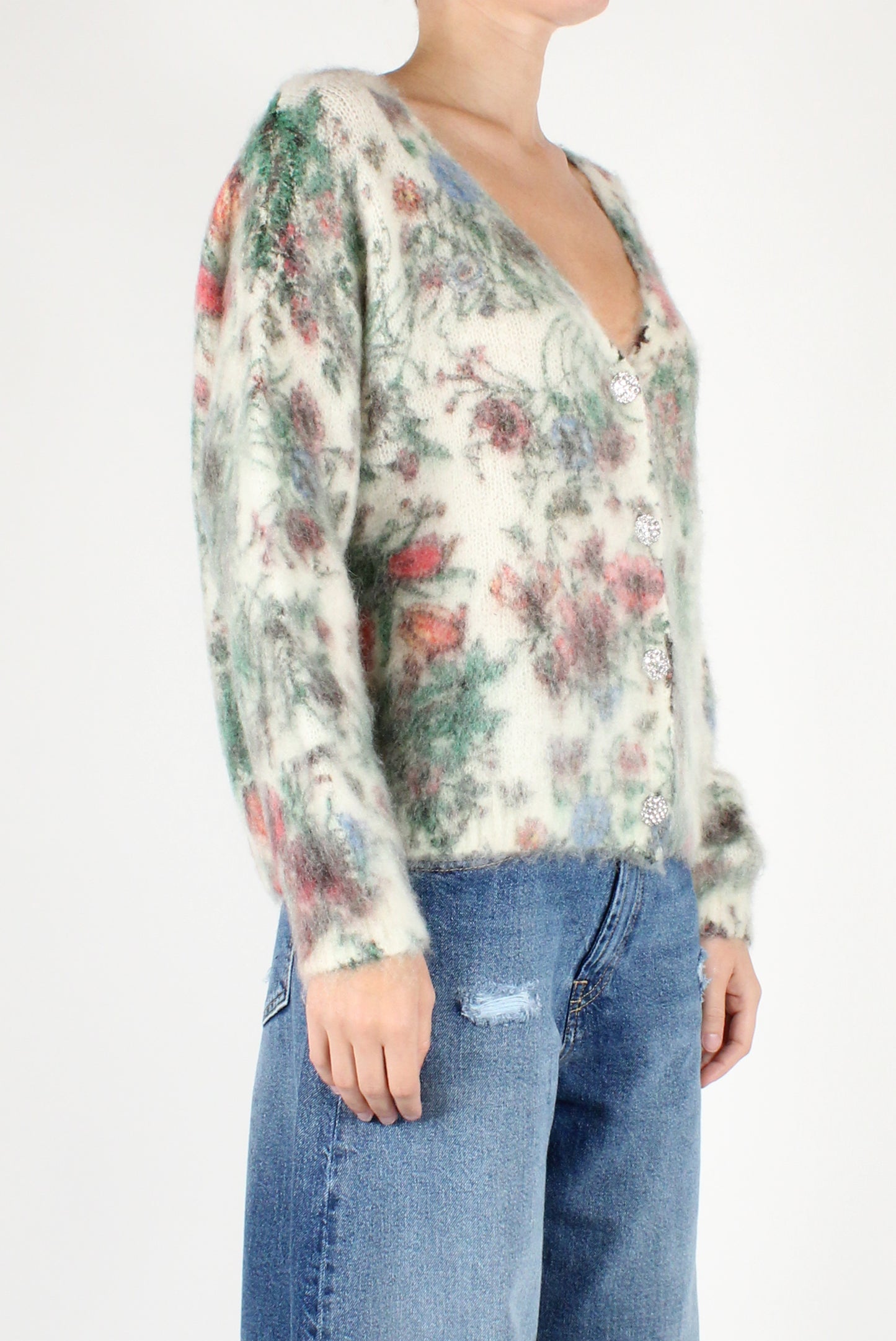 Botanical Pattern Cardigan