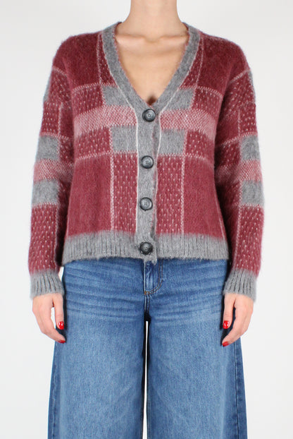 Geometric Pattern Cardigan