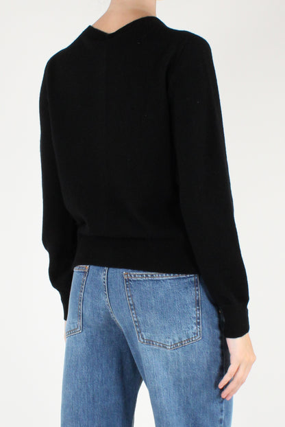 Cardigan Girocollo in Pura Lana