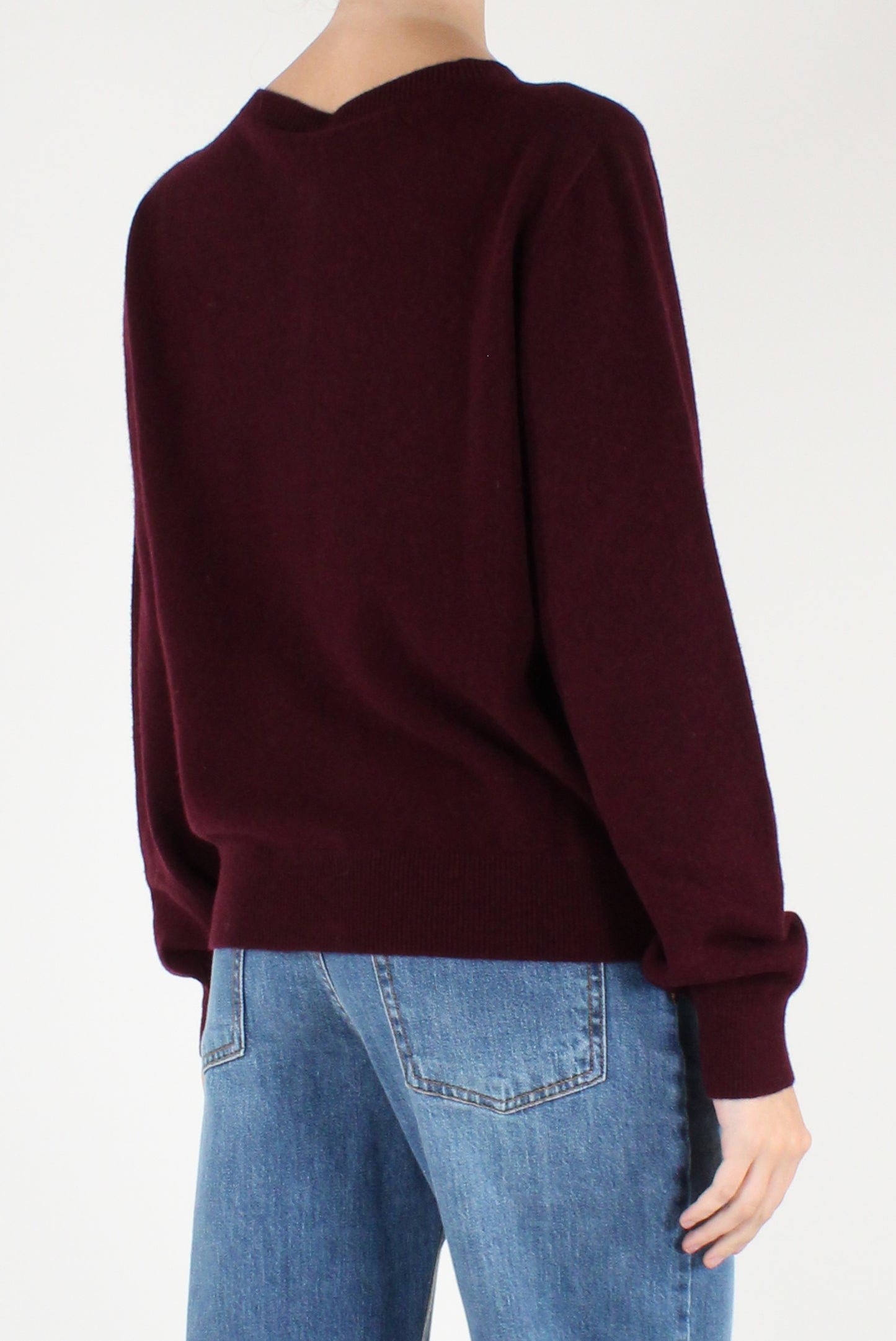 Cardigan Girocollo in Pura Lana