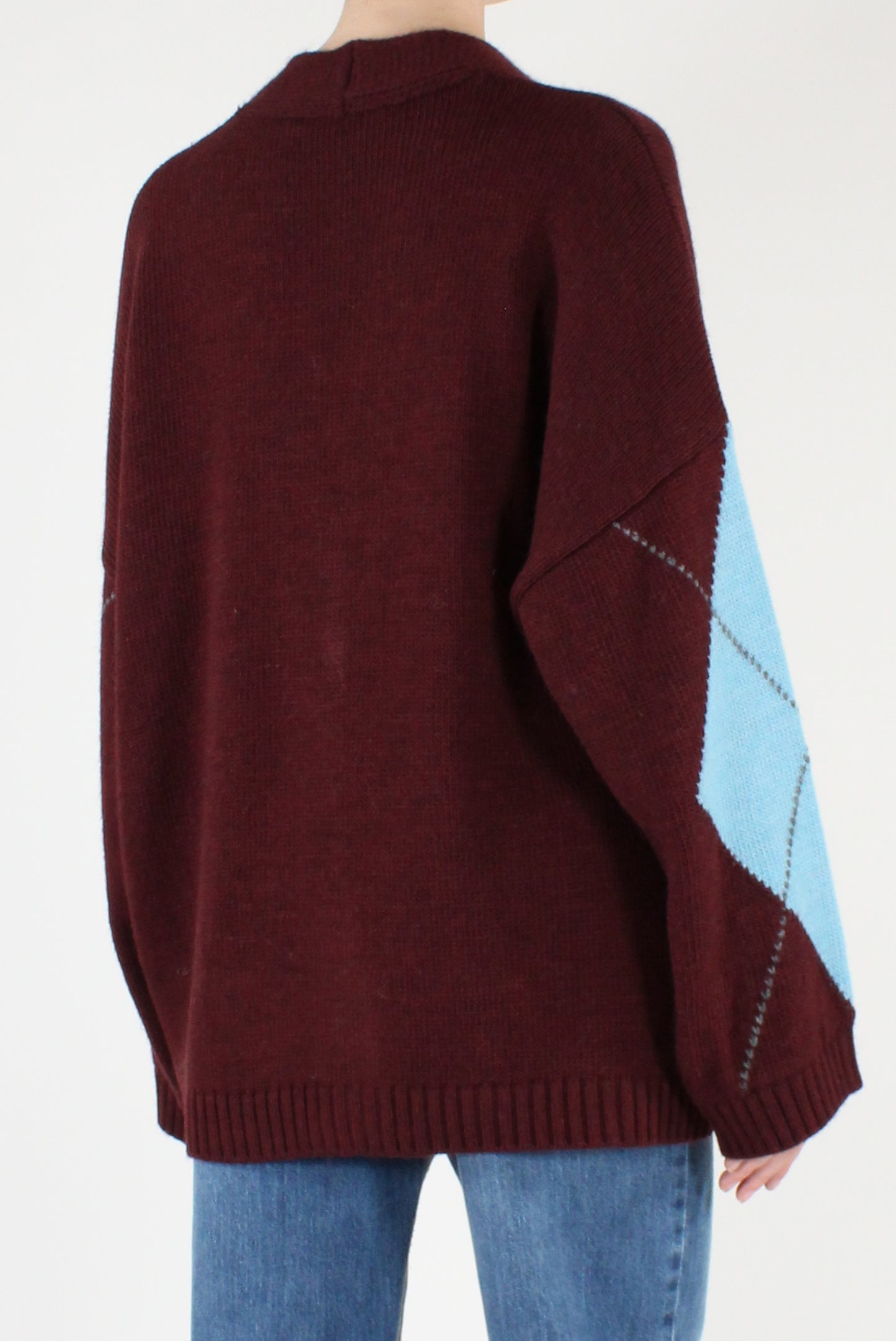 Cardigan Over Maxi Rombi