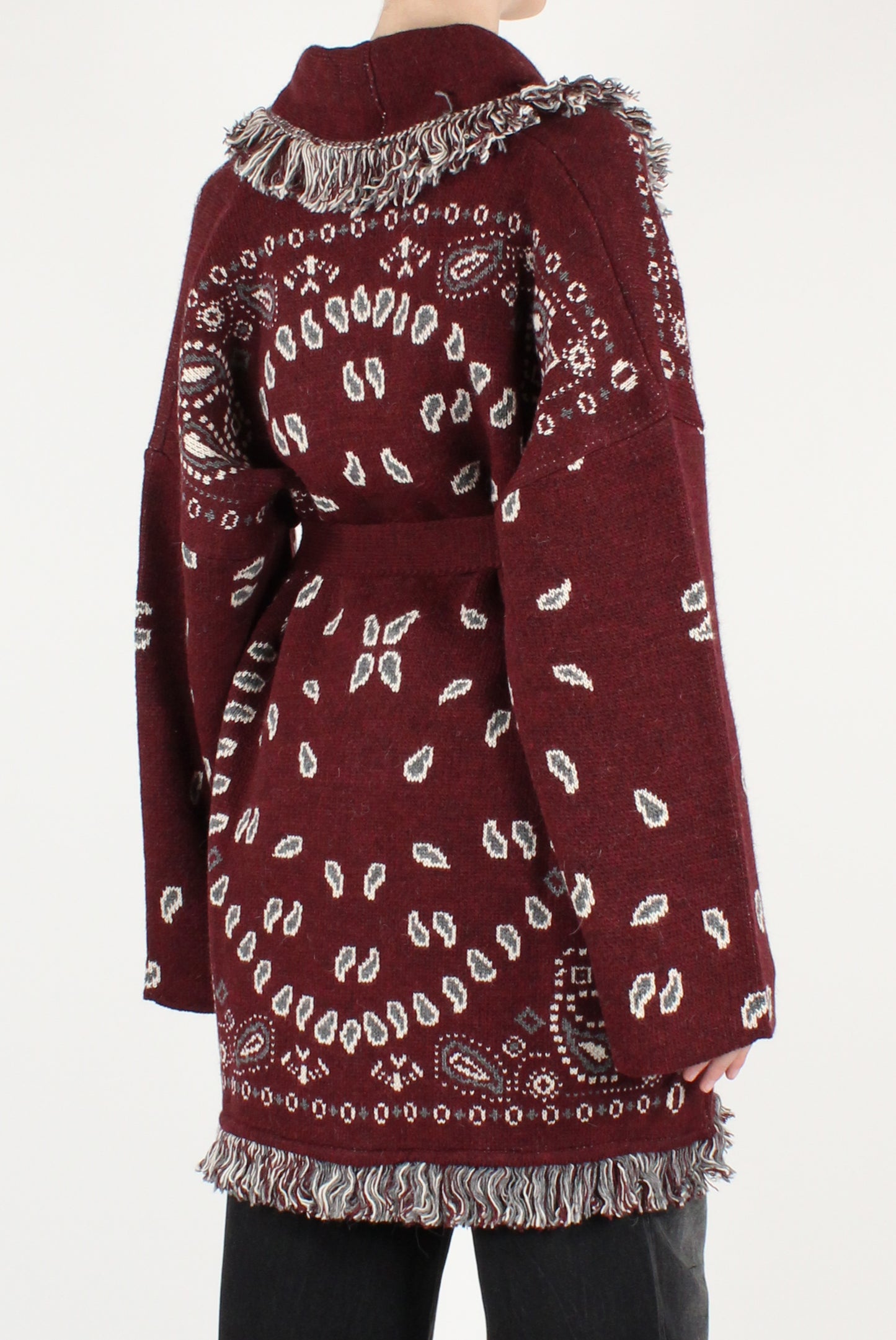 Cardigan Over Stampa Bandana