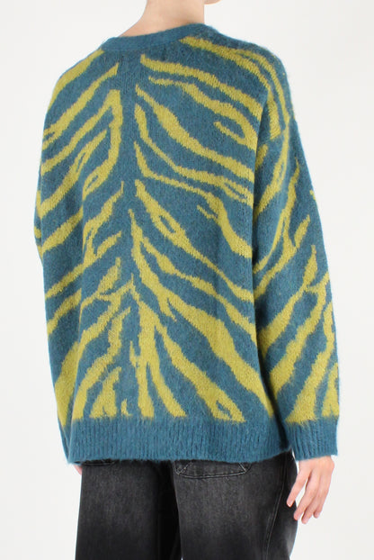 Cardigan Over Fantasia Zebrata