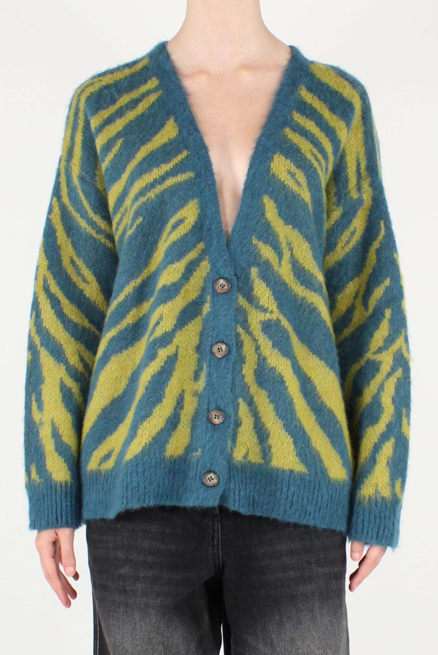 Cardigan Over Fantasia Zebrata