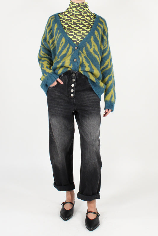 Cardigan Over Fantasia Zebrata