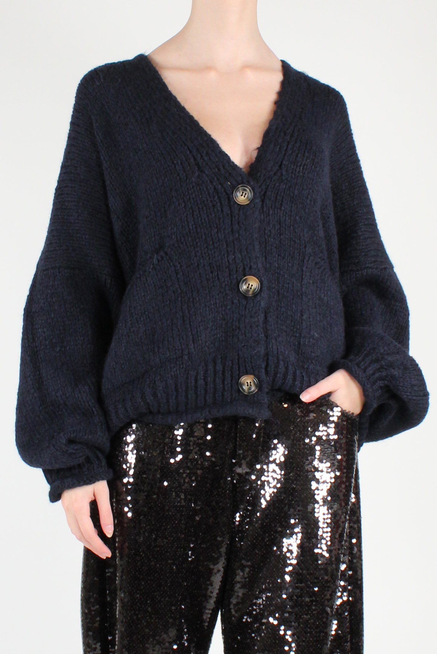 Oversized Cardigan with Pockets