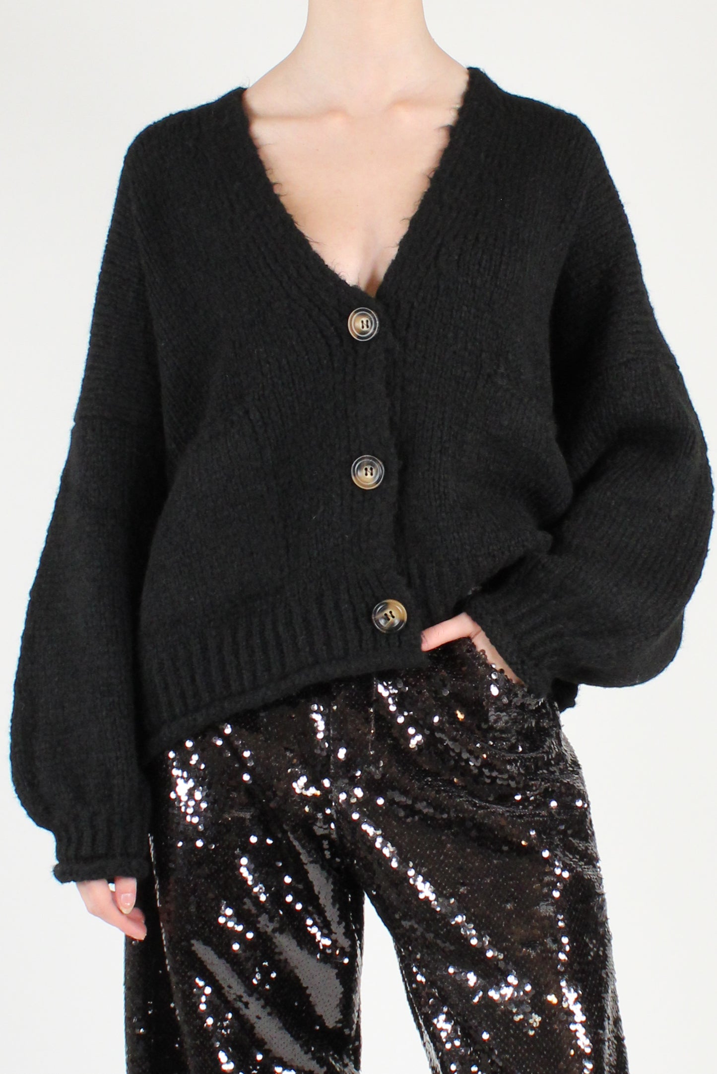 Oversized Cardigan with Pockets