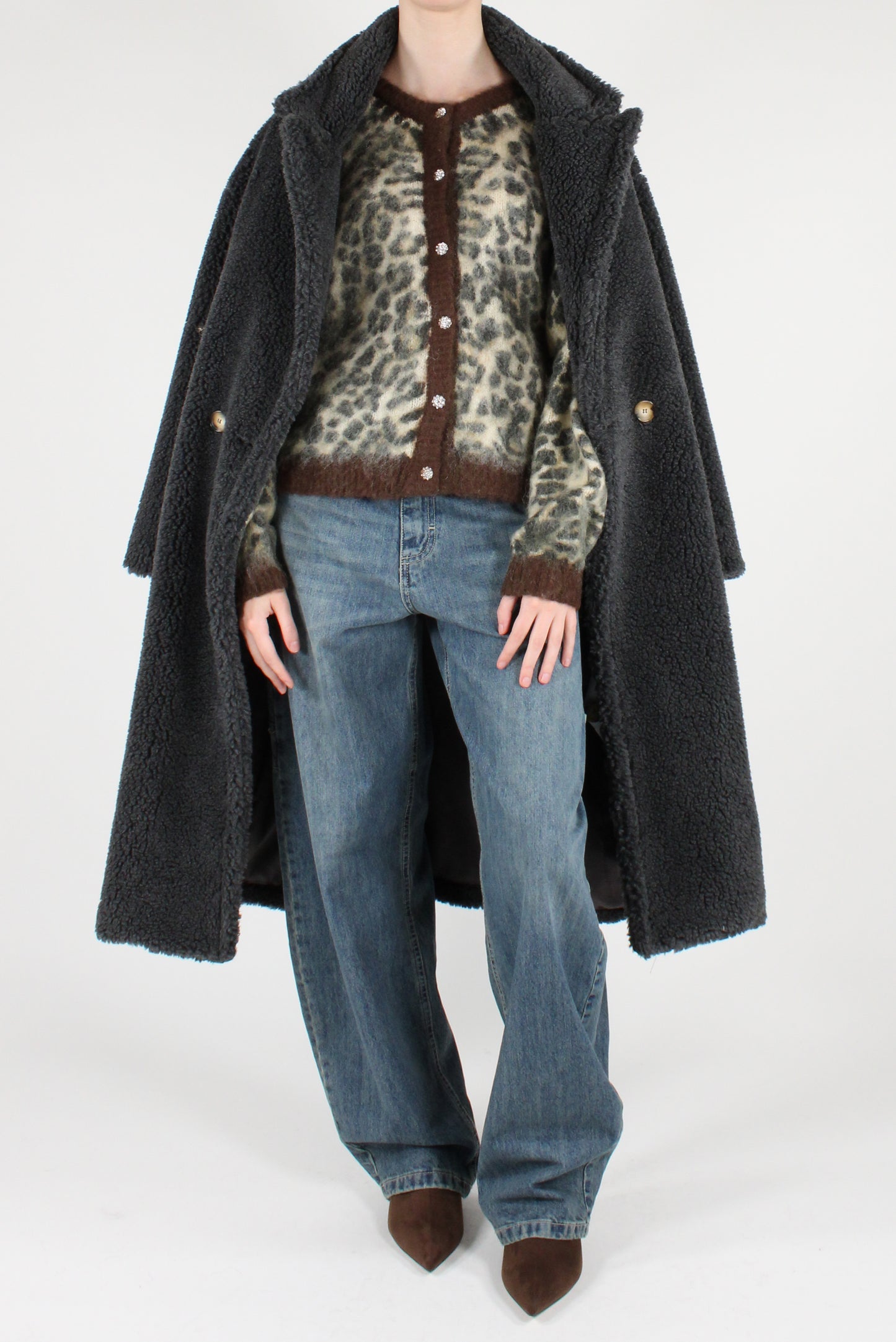 Double-breasted Teddy Coat