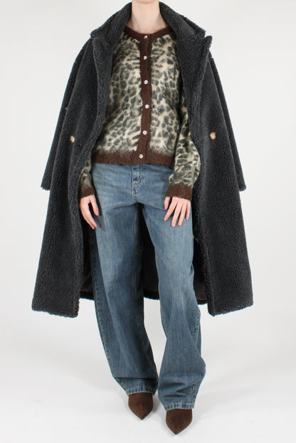 Double-breasted Teddy Coat