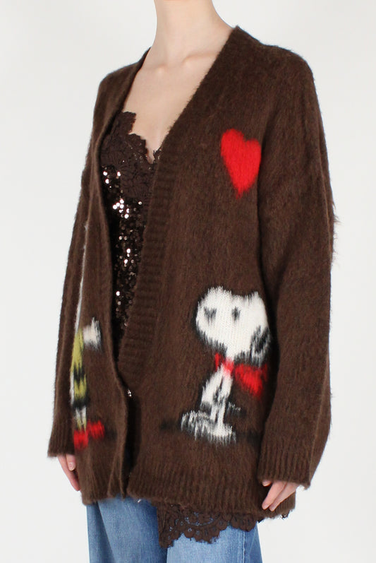 Cardigan Over Charlie Brown e Snoopy