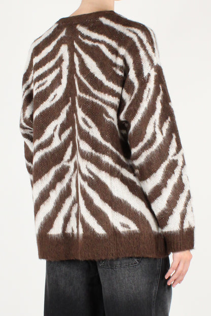 Cardigan Over Fantasia Zebrata